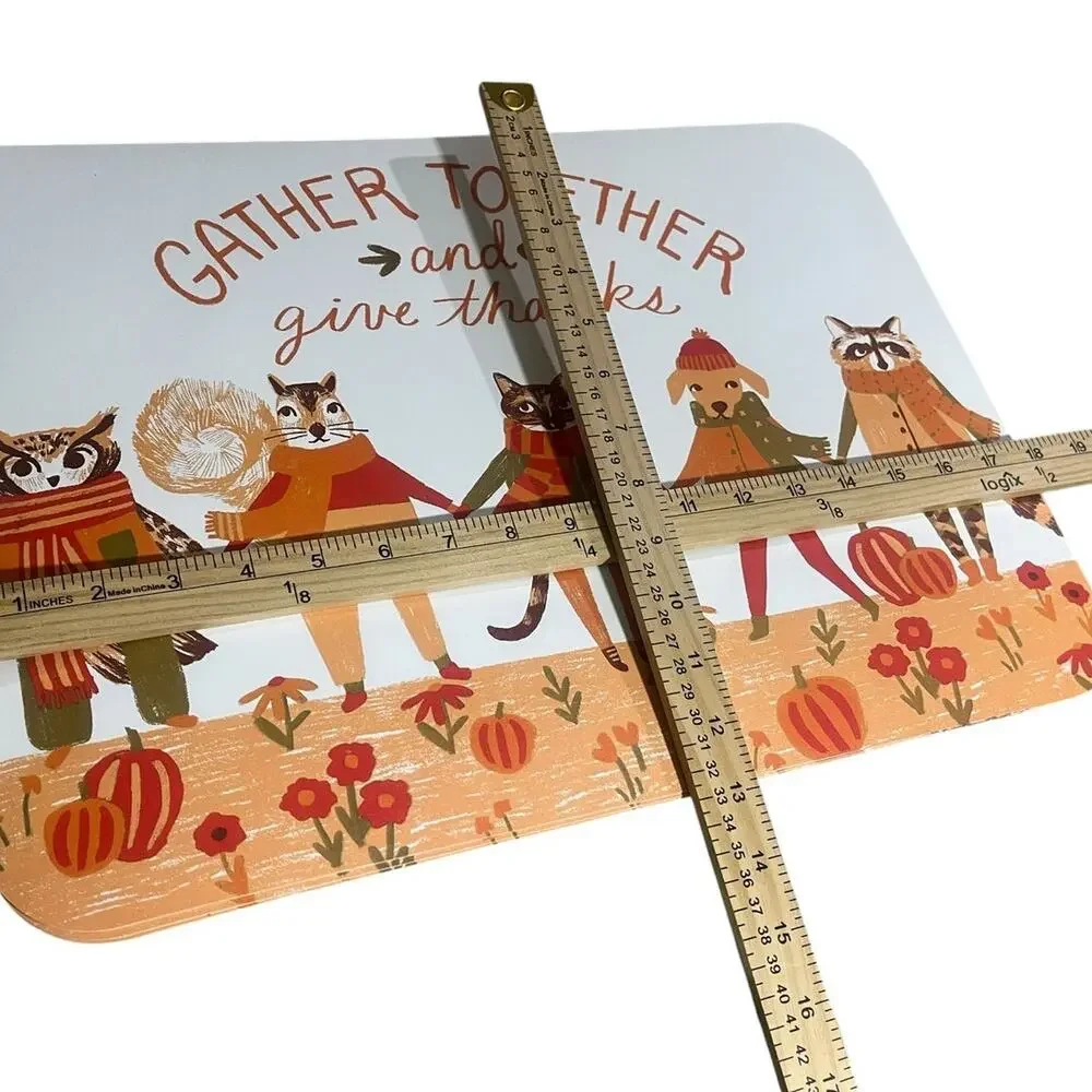 Kohl's Gather Together and Give Thanks Fall Animal Placemats 18